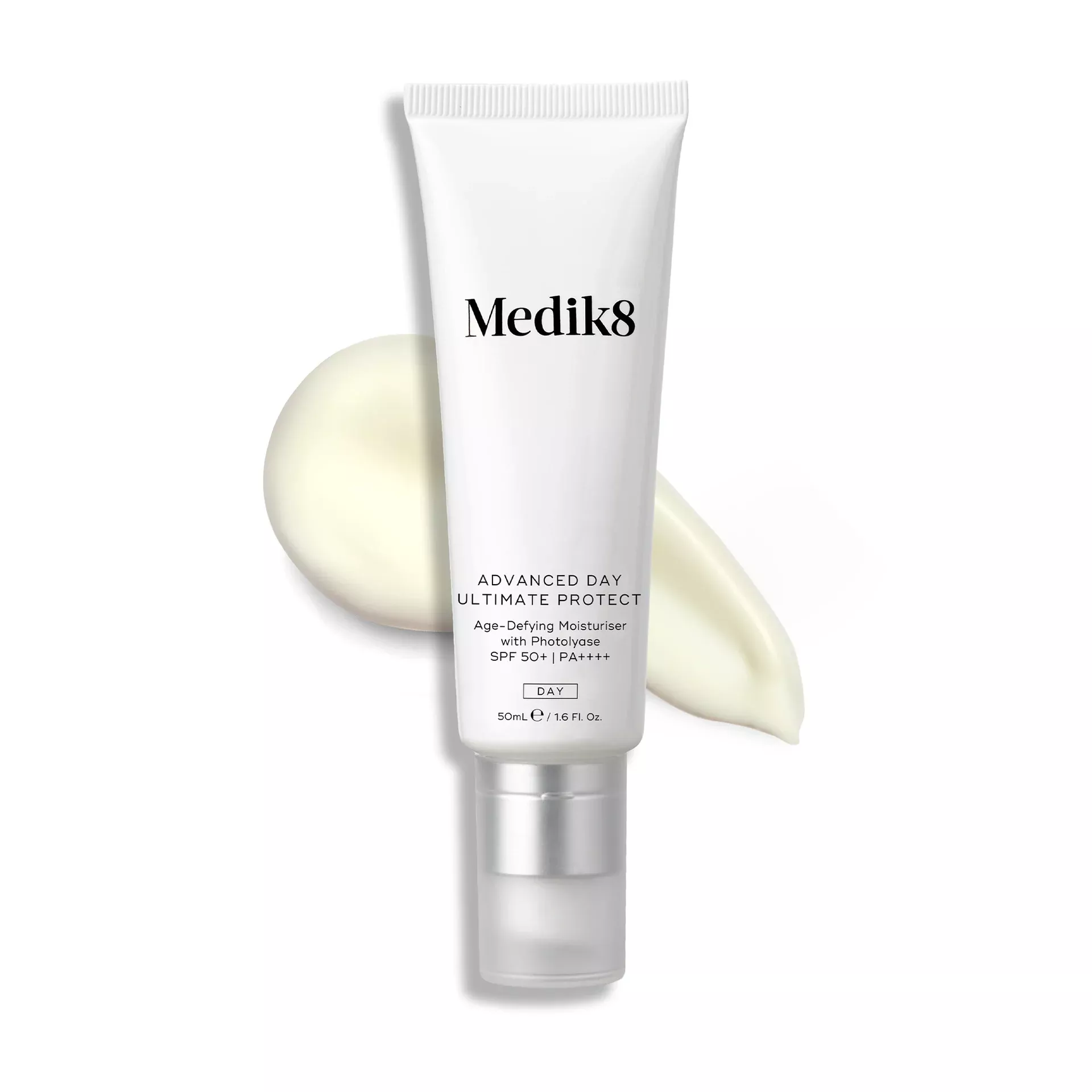 Medik8 Advanced Day Ultimate Protect SPF 50/PA++++ – Антивіковий зволожувальний сонцезахисний крем з фотоліазою для обличчя